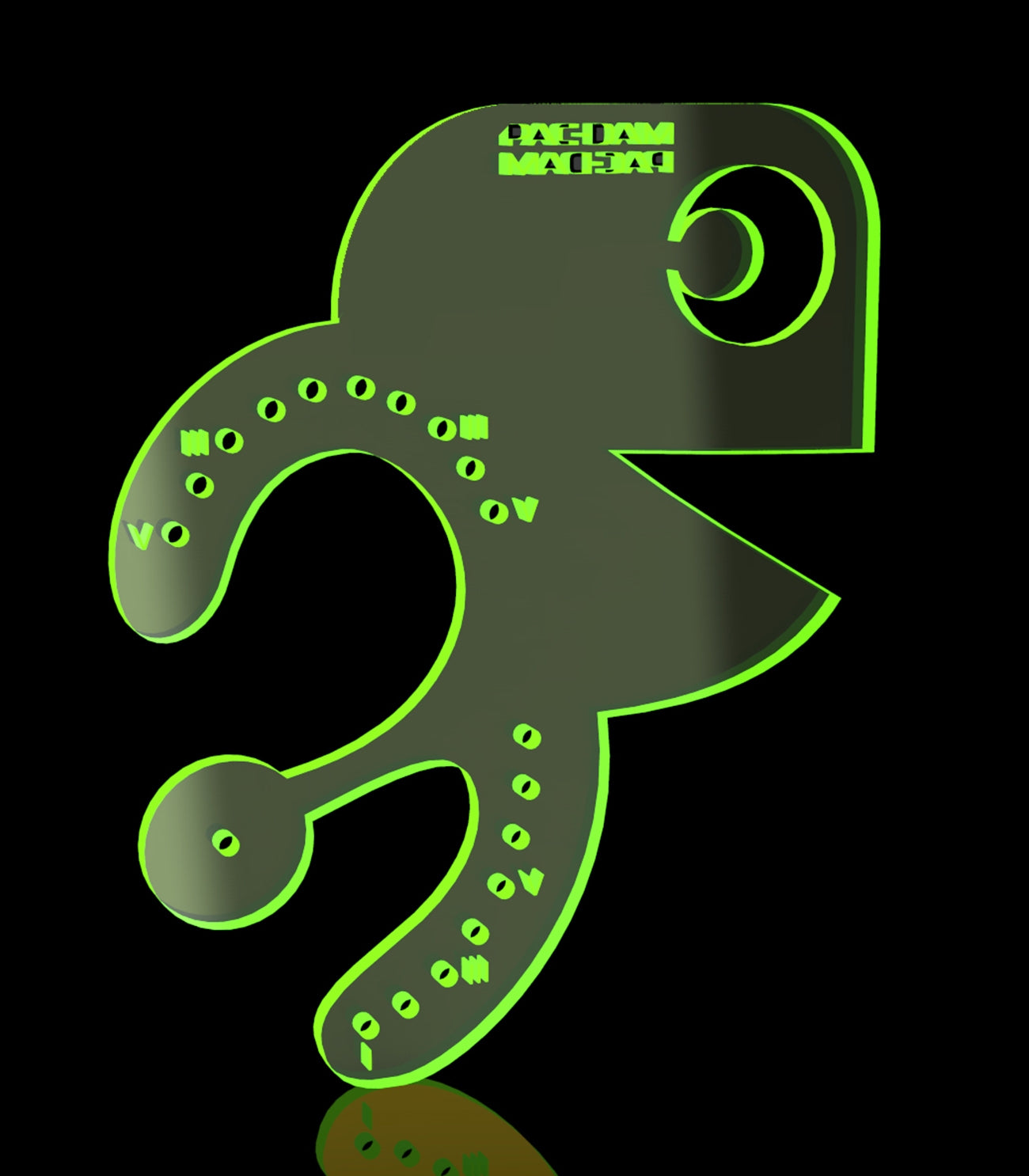 PacDam – Plexiglass yellow fluo