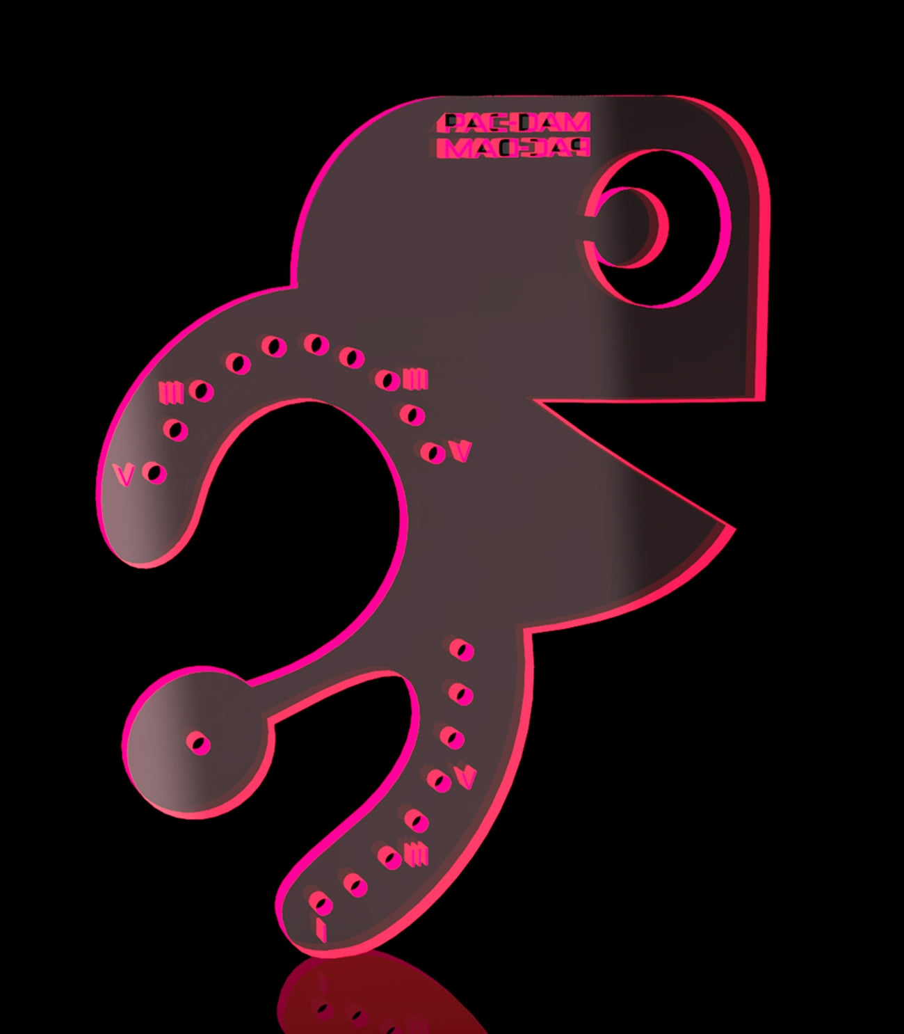 PacDam – Plexiglass pink fluo